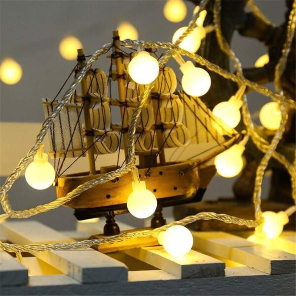 Bubble Ball LED String Lights – Festive Glow for Any Occasion - Image 4