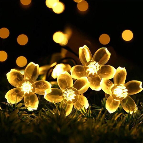 Silicon Flower LED String Lights – Blooming Glow for Home - Image 3