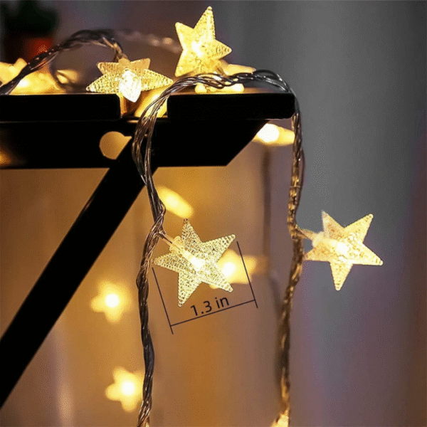 Star LED String Lights – Twinkling Glow for Festive Décor - Image 3