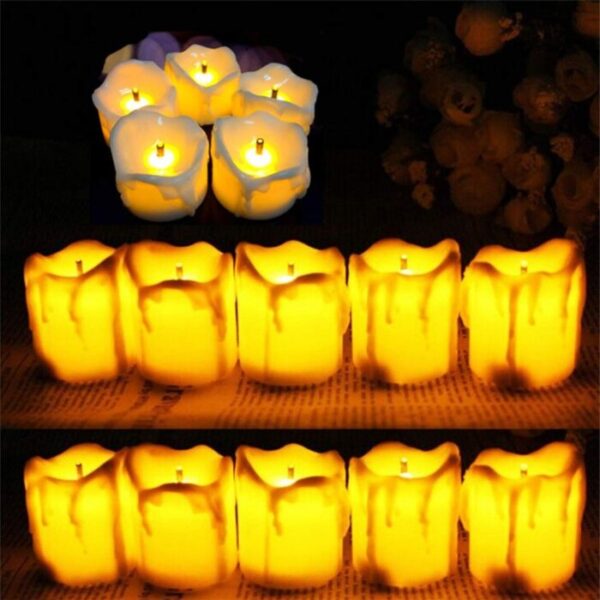 Fireless Melting LED Candle for Home Decoration ✨ (Pack of 6) - Image 5