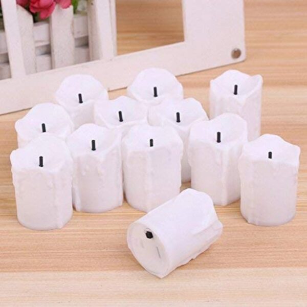 Fireless Melting LED Candle for Home Decoration ✨ (Pack of 6) - Image 3