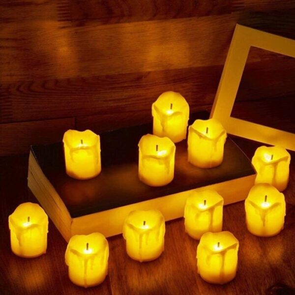 Fireless Melting LED Candle for Home Decoration ✨ (Pack of 6) - Image 6