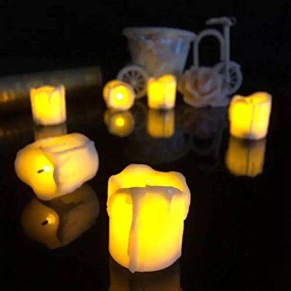 Fireless Melting LED Candle for Home Decoration ✨ (Pack of 6) - Image 2