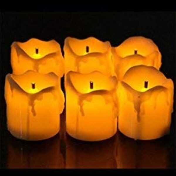 Fireless Melting LED Candle for Home Decoration ✨ (Pack of 6) - Image 4
