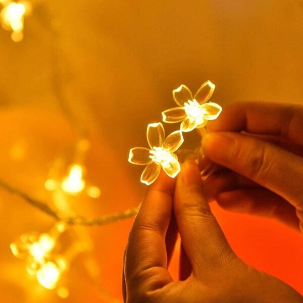 Silicon Flower LED String Lights – Blooming Glow for Home - Image 6