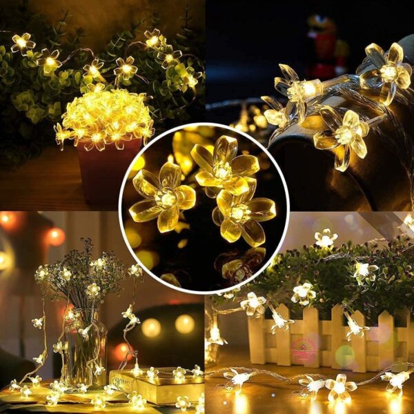 Silicon Flower LED String Lights – Blooming Glow for Home - Image 2