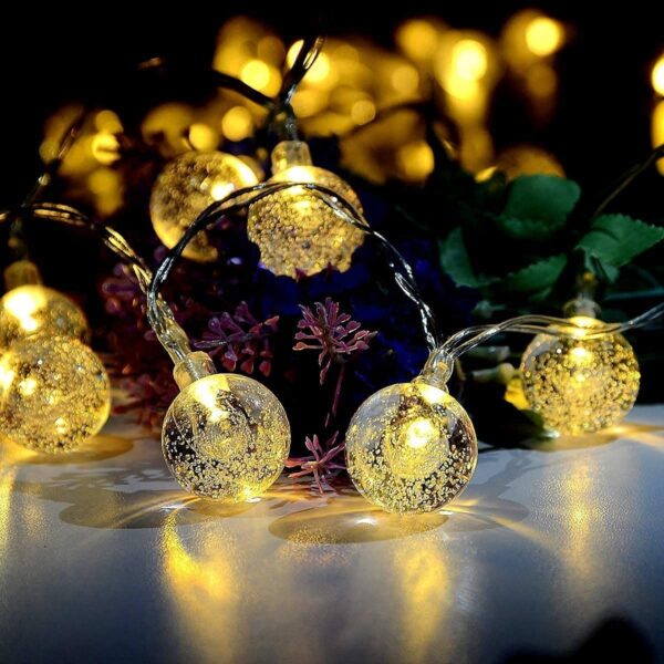 Crystal Ball LED String Lights – Elegant Sparkling Glow - Image 3