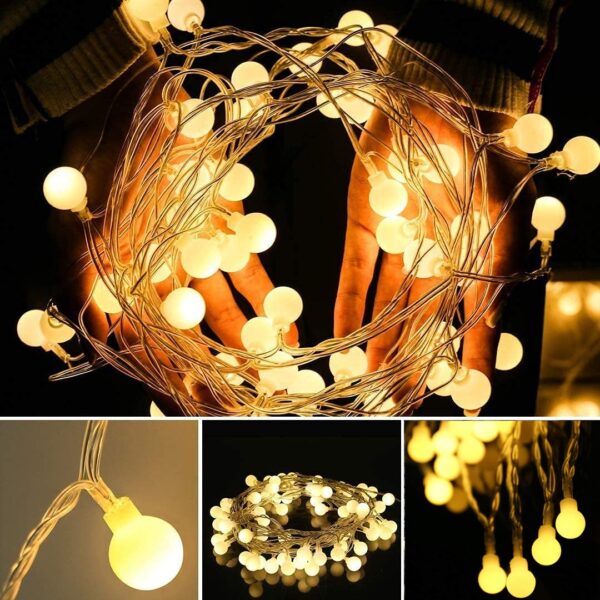 Bubble Ball LED String Lights – Festive Glow for Any Occasion - Image 3