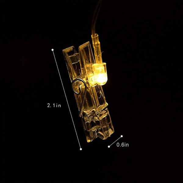 Photo Clip LED String Lights – Display Memories with a Glow - Image 6