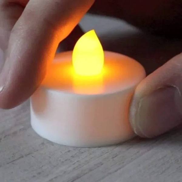 Flameless LED Tea Light Candle – Safe & Elegant Glow (Pack of 6) - Image 5