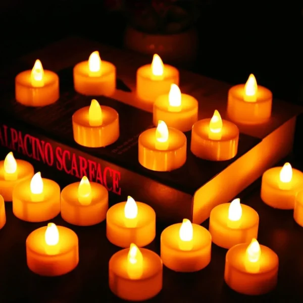 Flameless LED Tea Light Candle – Safe & Elegant Glow (Pack of 6)
