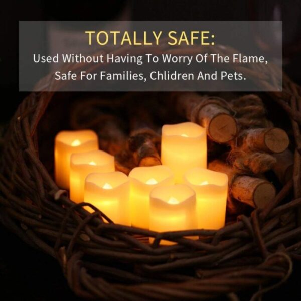 Smokeless LED Candle – Safe & Clean Lighting (Pack of 6) - Image 3