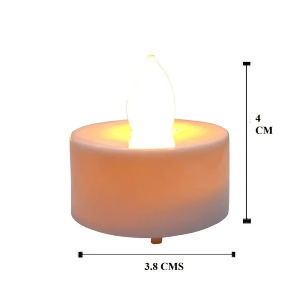 Flameless LED Tea Light Candle – Safe & Elegant Glow (Pack of 6) - Image 3